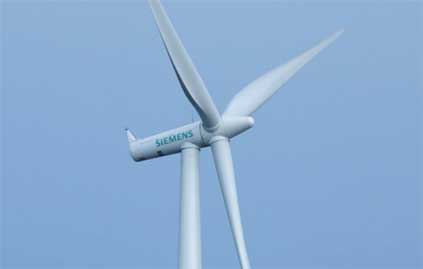 The Rudong project uses Siemens SWT 2.3 101 turbines