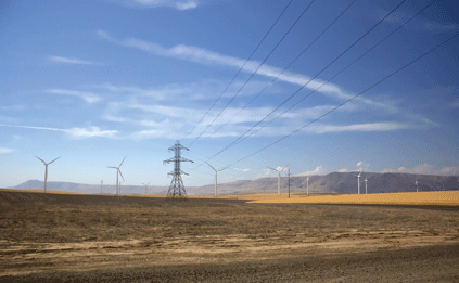 Curtailments are affecting wind farms near the Columbia Gorge in Washington state