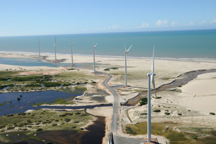 Parajuru wind park, Brazil