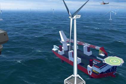 Clipper's Britannia turbine: bigger capacity means proportionately less maintenance 