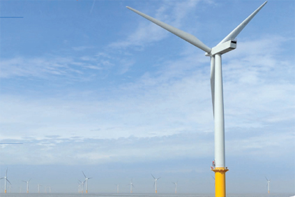 The completion of the UK's Gunfleet Sands wind project helped push offshore electricity generation