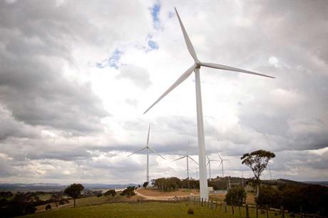 Origin wanted a RET reduction despite owning the Cullerin wind farm (pictured)