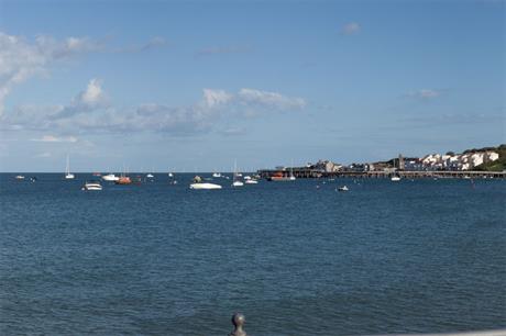 A rendering showing how the project will look from Swanage Bay, Dorset