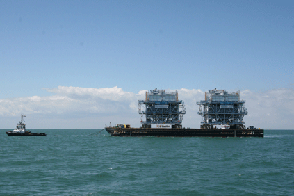 Offshore substations en route to London Array