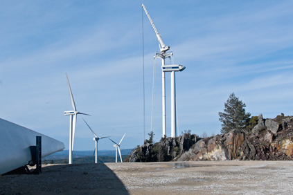 Spain's wind energy generation was helped by projects such as the Cova da Serpe wind park close to the city of Lugo 