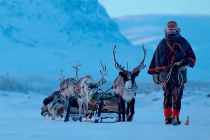 Reindeer herders say the Mount Glotesvalen wind farm encroaches on grazing rights