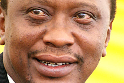 Kenyan finance minister Uhuru Kenyatta