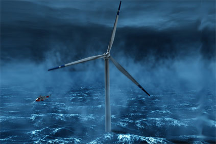 The Hywind project uses a 2.3MW turbine