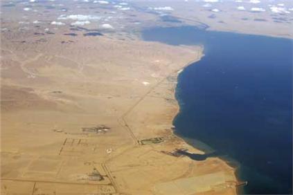 The Gulf of Suez: wind farms planned as part of 2020 renewables aim