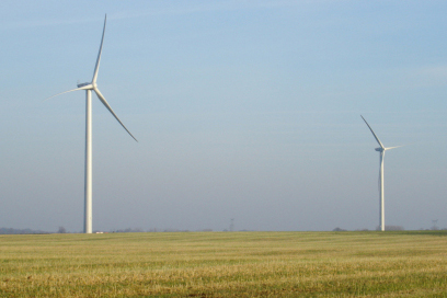 Fonds-de-Fresne Somme département, Picardie region. France has 5GW of wind power online 