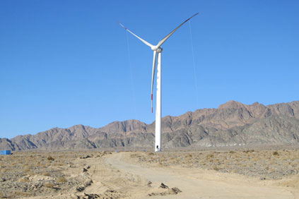 The project features two Goldwind 1.5MW turbines