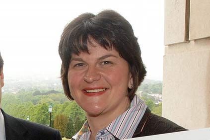 Northern Ireland energy minister Arlene Foster