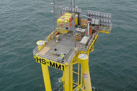 A meteorological mast has been erected in the zone