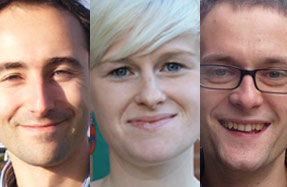 Faces for the future: (l-r) <b>John Wacher</b>, Clodagh McGuirk, Tom Venables - 4F4A8AB3-FE1E-31E8-E54BC0D70AC735DC