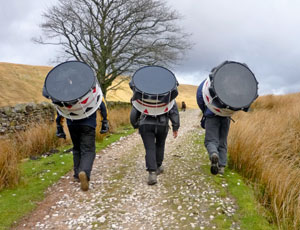 The fundraising drummers