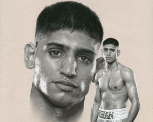 Amir Khan: subject of portrait