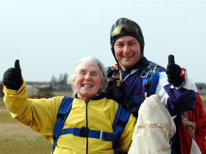 Action hero: 78-year-old Barbara Riddle