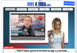 Give a Toss campaign website: caused complaints