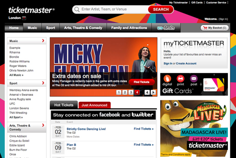 Ticketmaster.com: looking to be industry leader in online ticketing