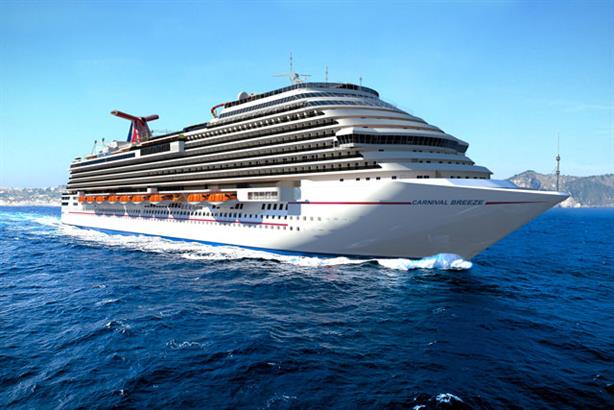 Carnival Breeze: seeking to boost its image in Britain