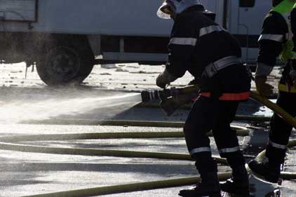 Strike action: London fire-fighters