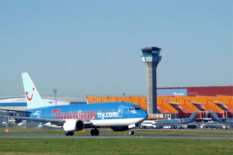 NATS: handles air traffic services for UK airports including Luton (above)