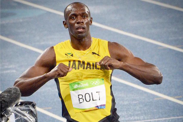 Usain Bolt won the 200 meter gold on Thursday night for the third straight Olympics. (Image via Facebook).