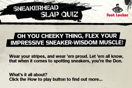 Foot Locker gets cheeky with Facebook game