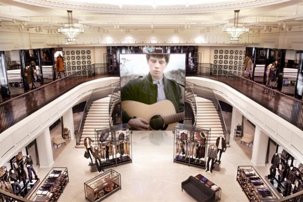 Burberry Regent Street: new store incorporates multimedia interactivity 