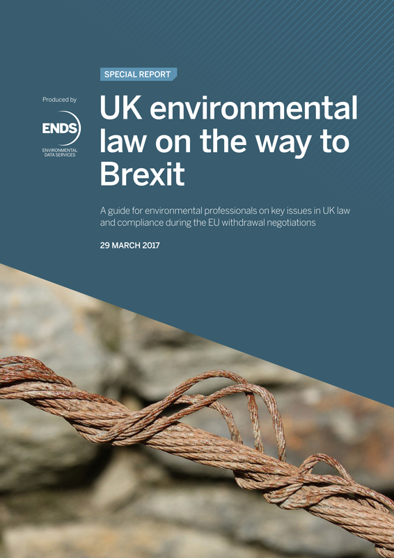 Report Outlines Key Environmental Law Issues During Brexit