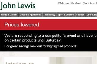 John Lewis reacts to House of Fraser sale with tactical email.