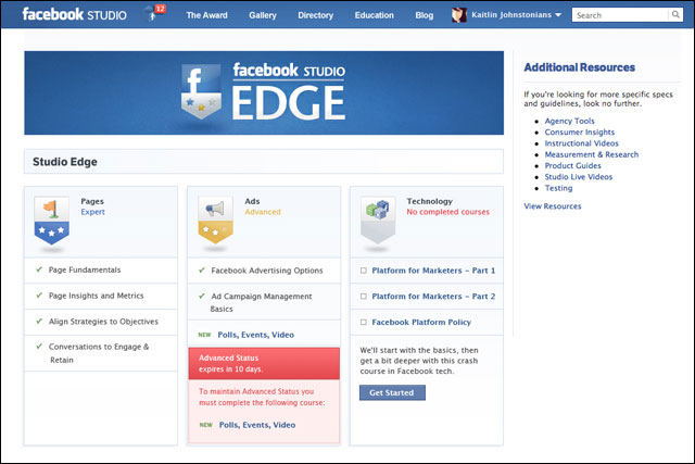 Facebook: sets up the Studio Edge creative tool for agencies