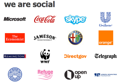 We Are Social: clients include Skype and Microsoft