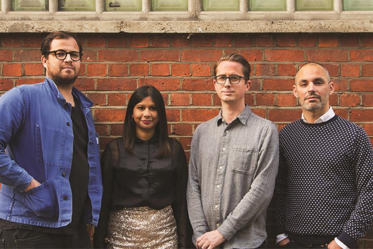 18 Feet & Rising: (l to r) Matt Keon, Anna Carpen, Rob Ward and Jonathan Trimble