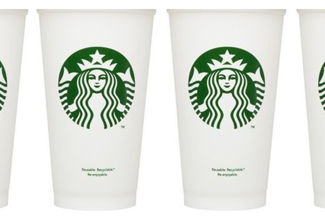 Starbucks: introduces reusable cup