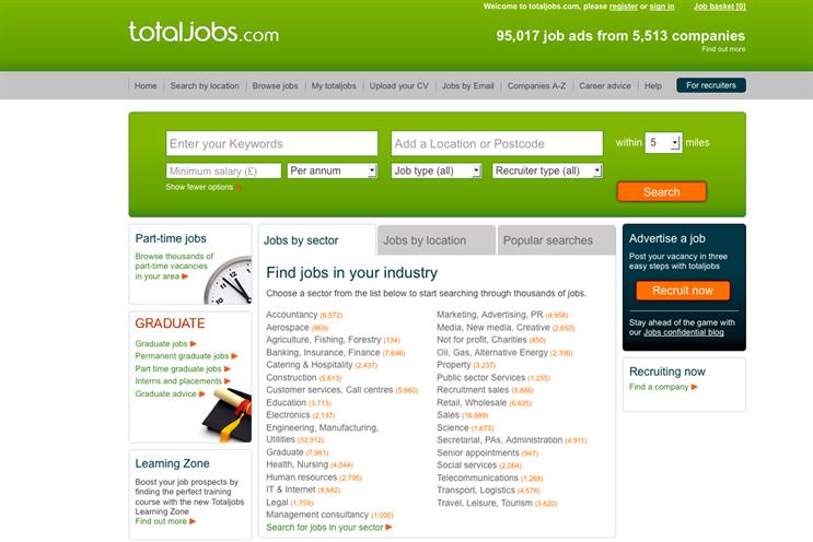 Totaljobs: appoints ZenithOptimedia