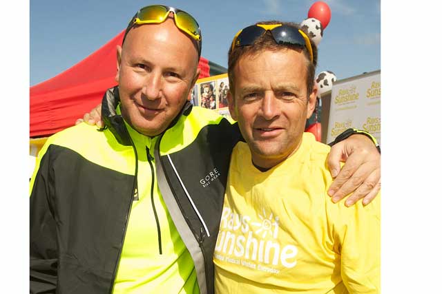 L-R: Stephen Allan with Steve King
