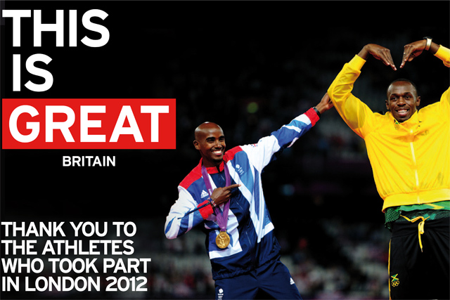 GREAT ad: Mo Farah and Usain Bolt feature in outdoor campaign