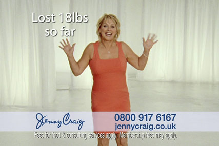 Jenny Craig: Cheryl Baker has fronted its UK advertising