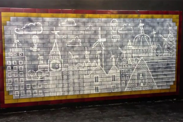 Capital Clean Up: one of the works on view at the accompanying art exhibition