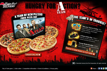 Pizza Hut: launches A-Team of new pizzas