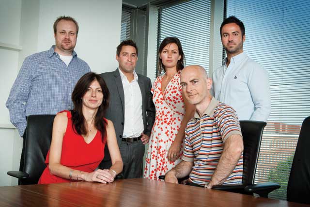 New roles…(l-r) Roekens, Angear, Arscott, Douglas, Mawdsley and Spindler
