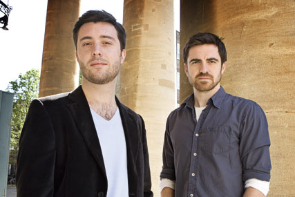 Laurent Simon (l) and Aidan McClure…won awards