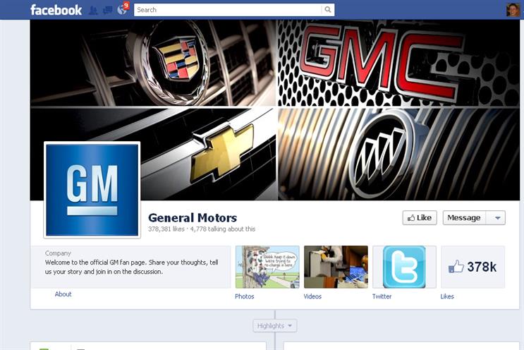 GM Facebook page: US car giant to cut Facebook ads