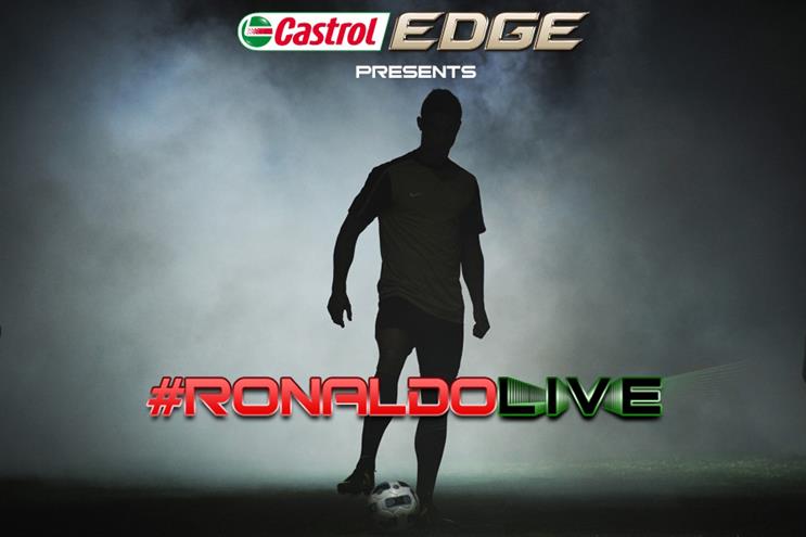 Ronaldo: starring in Castrol Edge documentary