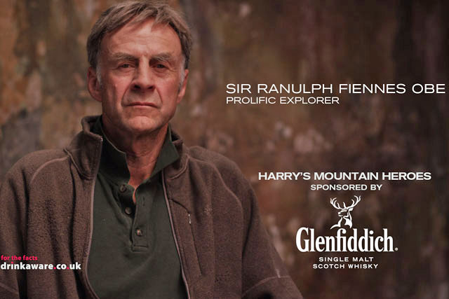 Sir Ranulph Fiennes: stars in the Glenfiddich idents for Harry's Mountain Heroes