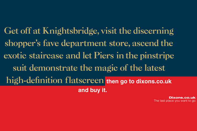 Dixons: tongue-in-cheek campaign