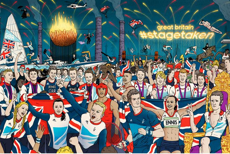 Metro: ran Adidas coverwraps during the London Olympics