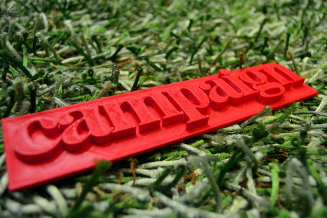 3D printing of Campaign logo