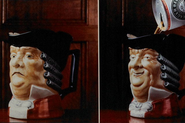 The history of advertising in quite a few objects: 39 Heineken's Toby jugs